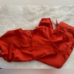 Mandala scrubs burnt orange color